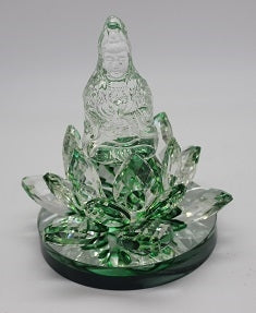 Crystal Kwan Yin on Lotus - Select Color