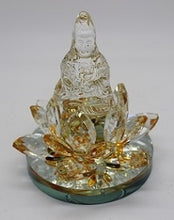 Load image into Gallery viewer, Crystal Kwan Yin on Lotus - Select Color
