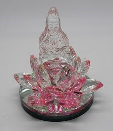 Crystal Kwan Yin on Lotus - Select Color