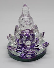 Load image into Gallery viewer, Crystal Kwan Yin on Lotus - Select Color