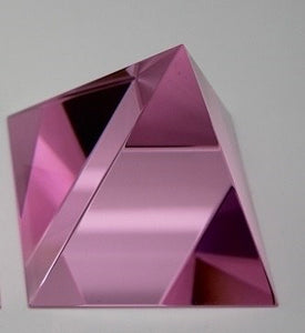 Crystal Pyramid 60mm (Glass) - Select Color