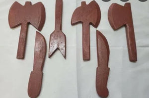 HERRAMIENTAS DE SHANGO DE MADERA