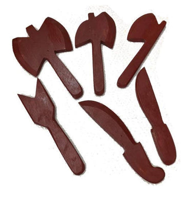 HERRAMIENTAS DE SHANGO DE MADERA