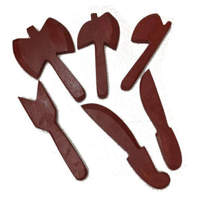 HERRAMIENTAS DE SHANGO DE MADERA