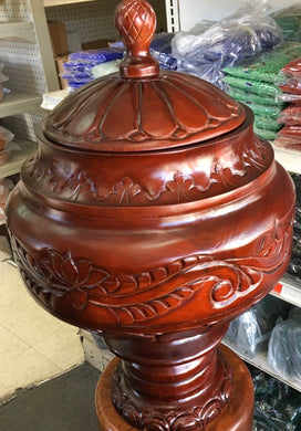 BATEA PARA SHANGO DE MADERA COLOR CHERRY